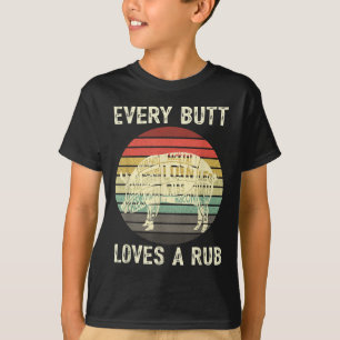 Camiseta Bumbum Engraçado Adora Fumante De Churrasco De Car