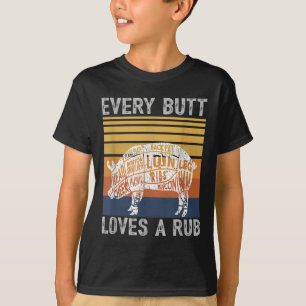 Camiseta Bumbum Engraçado Adora Fumante De Churrasco De Car
