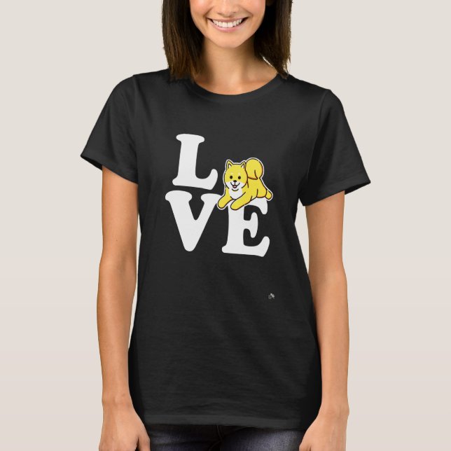 Camiseta Bumbum Fluffy do Cão Corgi (Frente)