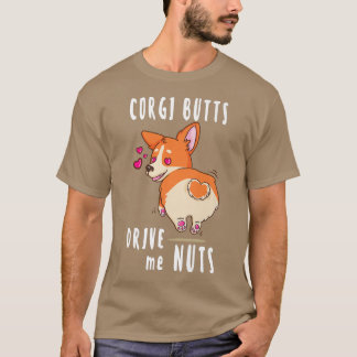 Camiseta Bumbuns Corgi Levam-Me Loucos Engraçados Cachorro 
