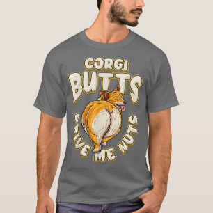 Camiseta Bumbuns Corgi me conduzem Loucos Engraçados