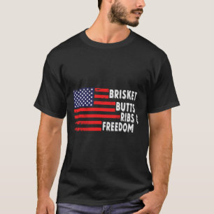 Camiseta Bumbuns De Bolsa E Bandeira Americana De Churrasco
