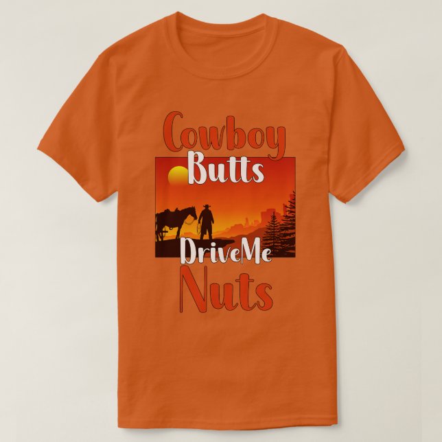 Camiseta Bumbuns De Cowboy Me Levam Loucos (Frente do Design)