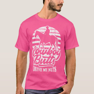 Camiseta Bumbuns De Cowboy Me Levam Loucos Femininas Do Rod