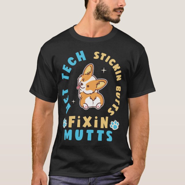 Camiseta Bumbuns do Vet Tech Stickin e Mutações de Fixação (Frente)