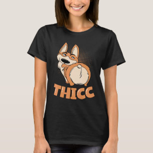 Camiseta Bumbuns Thicc Corgi Drim Me Loucos Corgi