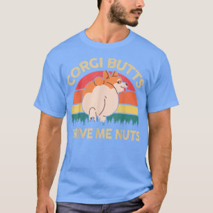 Camiseta Bumbuns Welsh Corgi Levam-Me Loucos Engraçados Cor