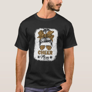 Camiseta Bun Louco Cheer Mãe Engraçado Leopard Bandana Mot