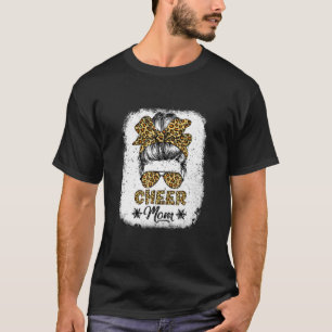 Camiseta Bun Louco Cheer Mãe Engraçado Leopard Bandana Mot