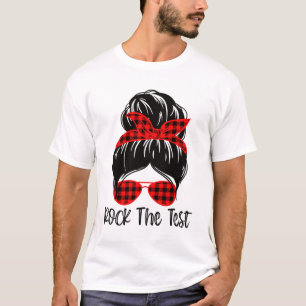 Camiseta Bun Rock O Dia de Teste de 2023 Dia de Teste de ma