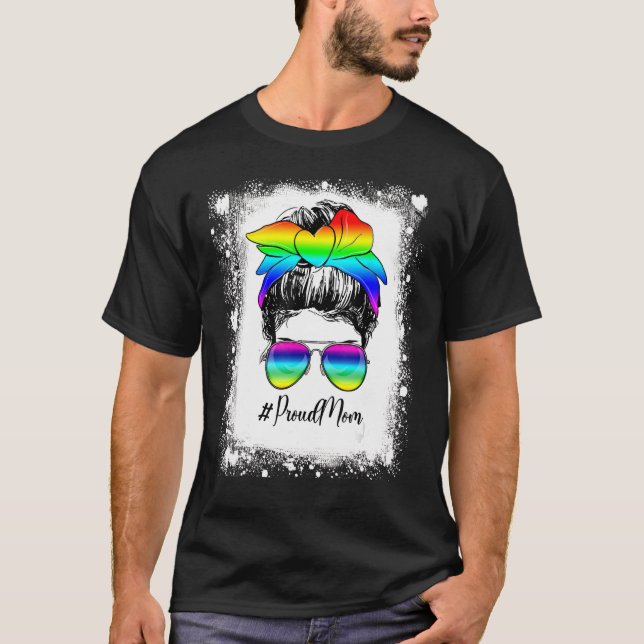 Camiseta Bun Sadio Orgulhoso Mãe Orgulho gay LGBT Supor (Frente)