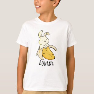 Camiseta Bunana Cute Bunny Em Um Canhão De Banana