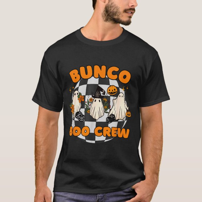 Camiseta Bunco Boo Crew Bunco Halloween Dice  (Frente)