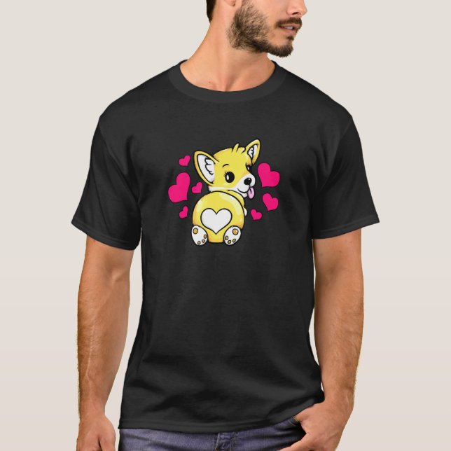 Camiseta Bunda de Corgi Bumbum de Corgi (Frente)