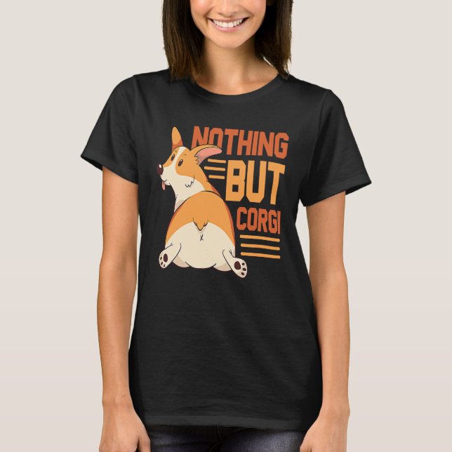 Camiseta Bunda de Corgi   Bunda de Corgi (Frente)