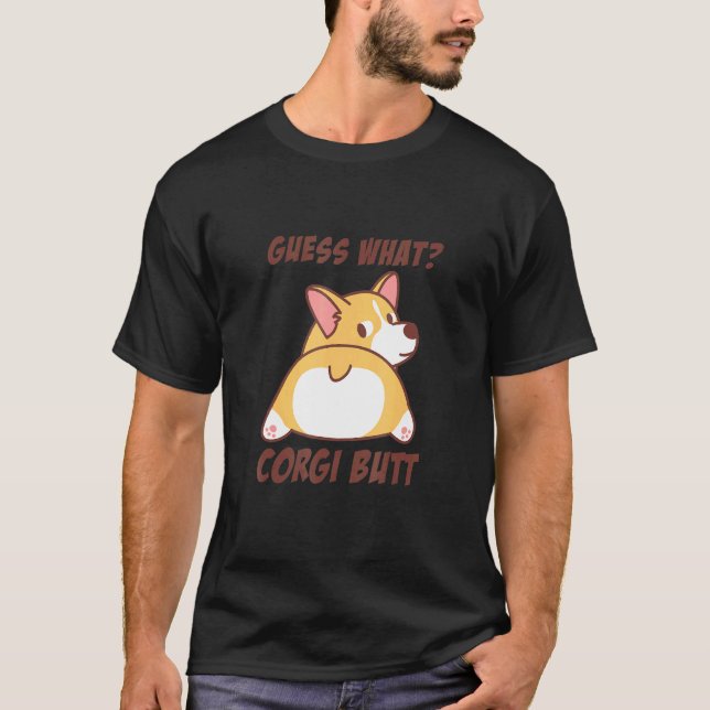 Camiseta Bunda de Corgi Fofa (Frente)