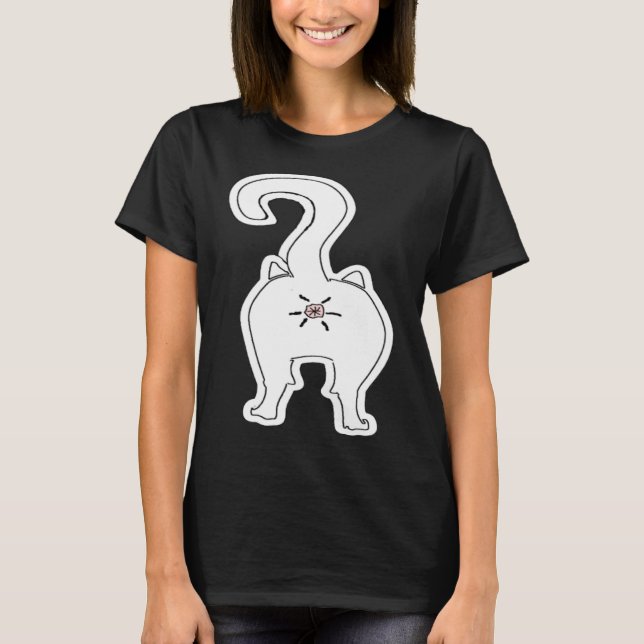 Camiseta Bunda de Gato  Animal (Frente)