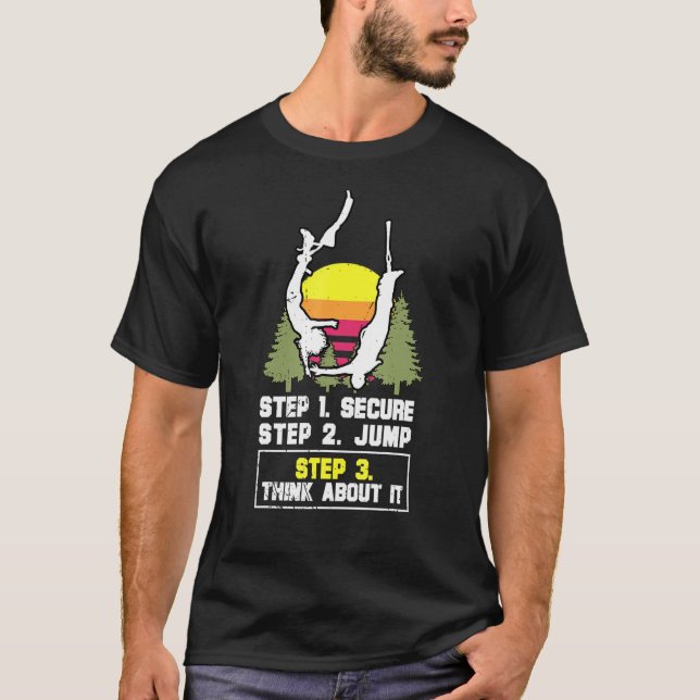 Camiseta Bungeing Free Fall Harness Rubber Co (Frente)