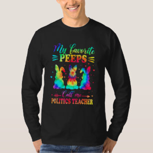 Camiseta Bunnies Favoritos Me Chamam De Professora De Polít