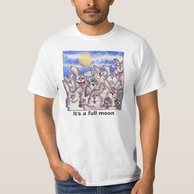 Camiseta Bunnies Selvagens de Lua Completa (Frente)