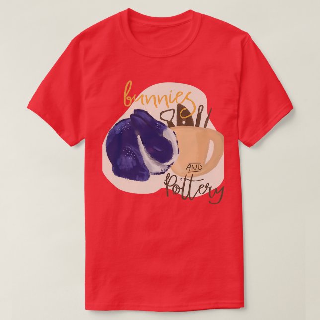 Camiseta Bunny and Pottery (Frente do Design)