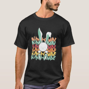 Camiseta Bunny Babe Pastel Primavera Hunt Eggs Rabbit Feliz