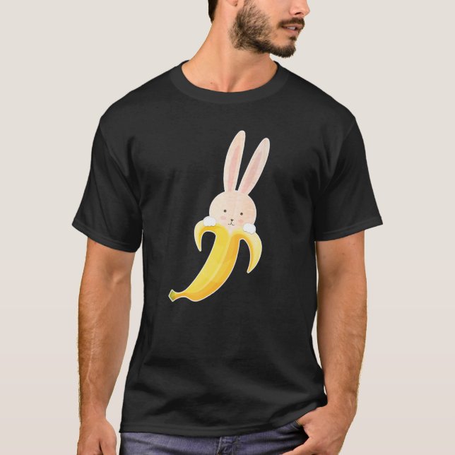 Camiseta Bunny Banana Bunnana Cute Rabbit Cute Banana (Frente)