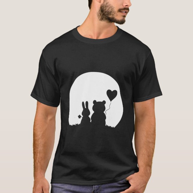 Camiseta Bunny Bear Love 'S Day Rabbit (Frente)