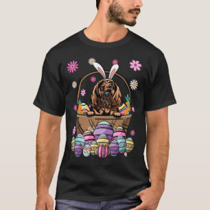 Camiseta Bunny Bloodhound Dog Felz pascoa Dia do Povo Ovo H