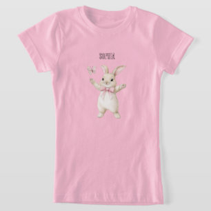 Camiseta Bunny Butterfly Blush Rosa
