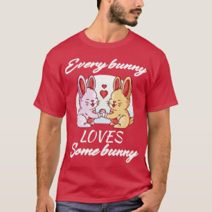 Camiseta Bunny Casal Love Heart Páscoa Lovers 1