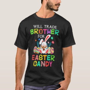 Camiseta Bunny Coma Ovos De Chocolate Comercializarão Irmão