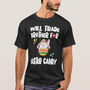 Camiseta Bunny Coma Ovos De Chocolate Comercializarão Irmão