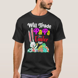 Camiseta Bunny Coma Ovos De Chocolate Trocam Papá Por Sabor