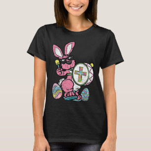 Camiseta Bunny Drummer - Páscoa sobre Ovos Caçando Primaver