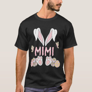 Camiseta Bunny Ears Mimi Páscoa Day Mimi Bunny Family Match
