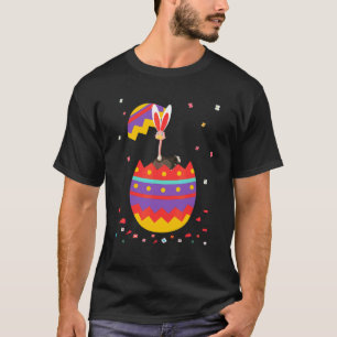 Camiseta Bunny Ears Ovos Figurino Dia da Páscoa Gráfico Os