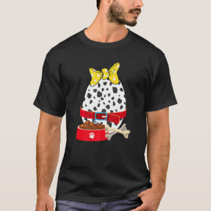 Camiseta Bunny Eggs Dalmaciano Impressão Bunny Toddler East