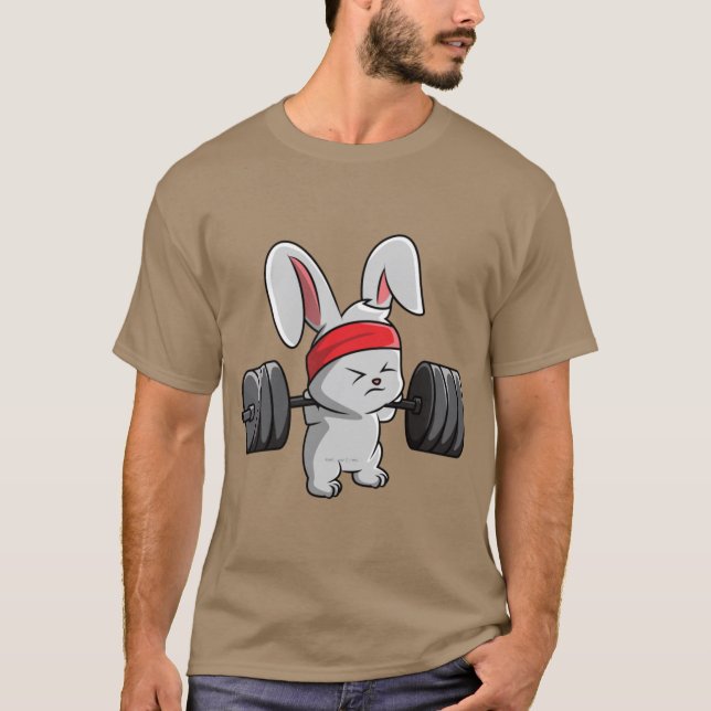 Camiseta Bunny Fitness Gym Workout family (Frente)