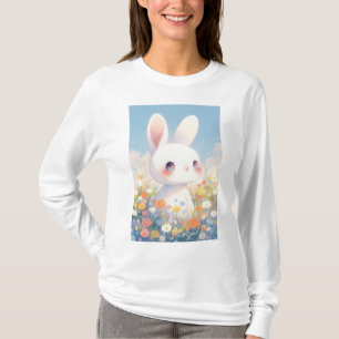 Camiseta Bunny Flower Bliss