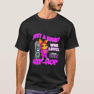 Camiseta Bunny Fofo Dançarino de Hip-hop Professor Meninos