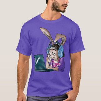 Camiseta Bunny Gamer O Geek de Jogo Bunny não te ouve