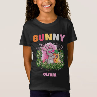 CAMISETA BUNNY GENETICAMENTE ENGRAÇADO CRIANÇAS PERSONALIZA