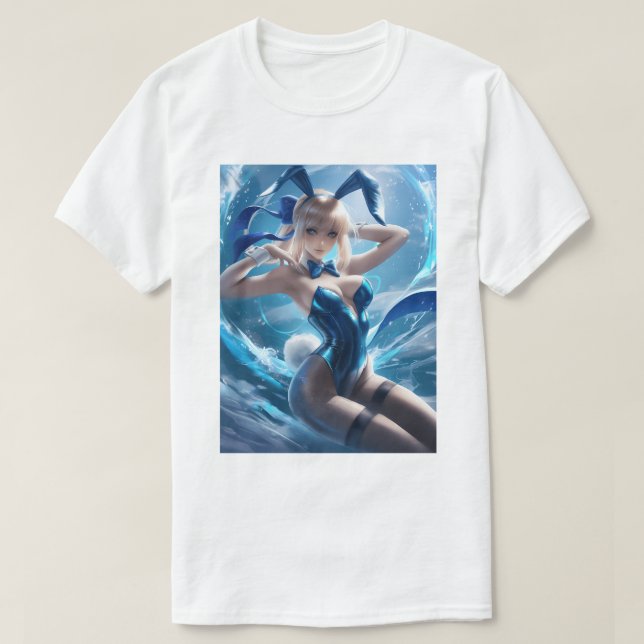 Camiseta Bunny Girl Saber 50 (Frente do Design)