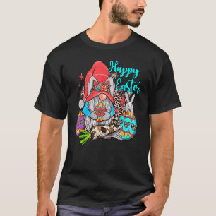 Camiseta Bunny Gnome Rabbit Ovos Caçando Felz pascoa Dia F