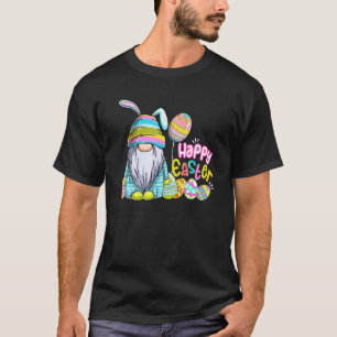 Camiseta Bunny Gnomo Easter Ovos Caçando Feliz Easta Gnomo