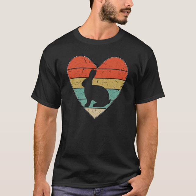 Camiseta Bunny Heart Rabbit Year 2023 Easter Egg Love Rabbi (Frente)