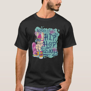 Camiseta Bunny Hippity Easter Bunny, Nunca Pare O Hip Hop