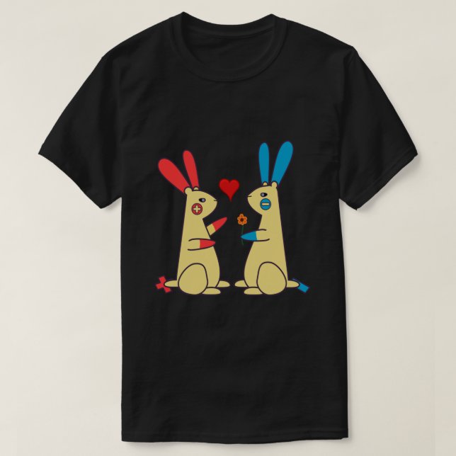 Camiseta Bunny Love - Plusle and Minun .png (Frente do Design)
