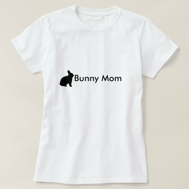Camiseta Bunny Mãe Personalizável (Frente do Design)